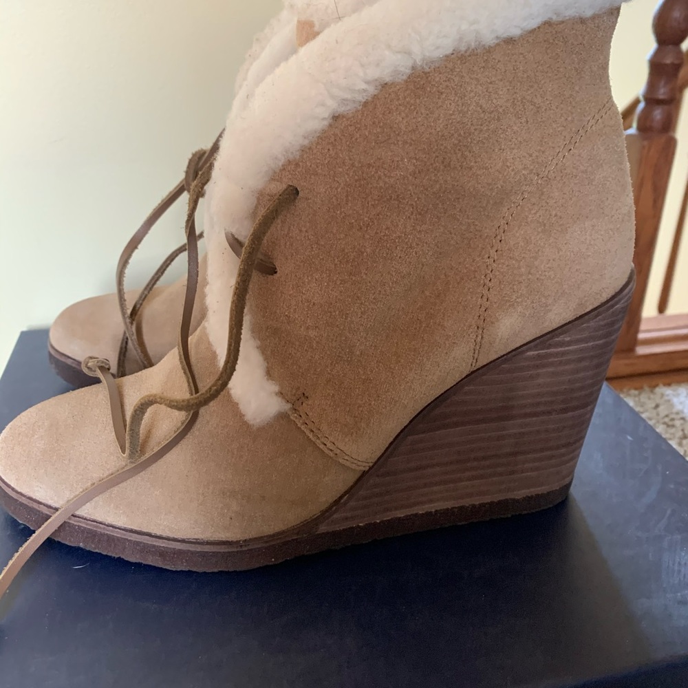 Shearling booties